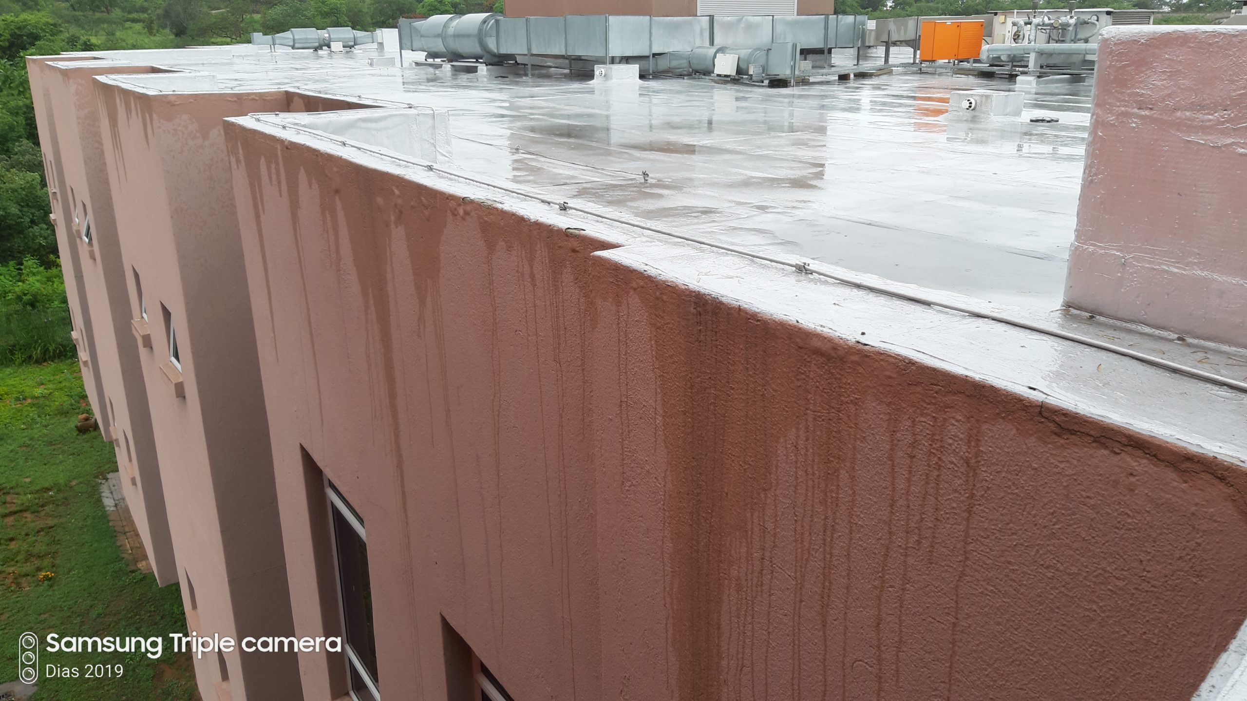 Kiaat Private Hospitaal Assessments, Cladding, Coating, Damp Proofing, Downpipes, Gutters, Insulation, Maintenance, Repair, Waterproofing